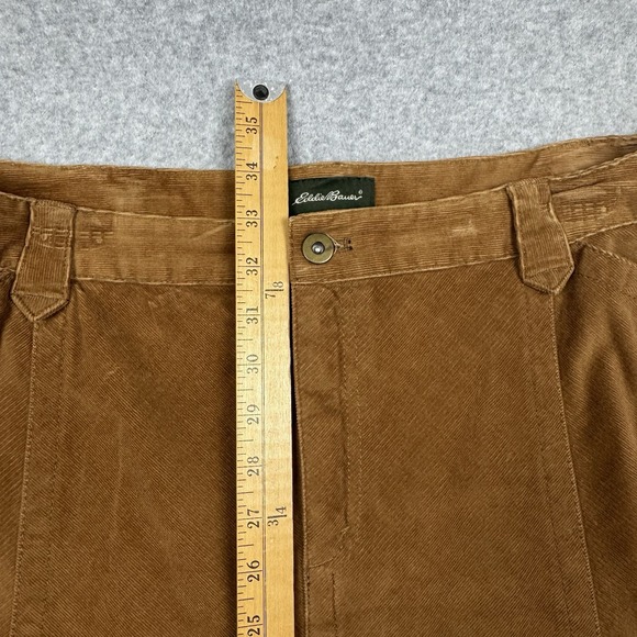 Eddie Bauer A-Line Corduroy Skirt Womens 18P Vertical Seam Belt Loops 3 Pocket - Picture 4 of 7